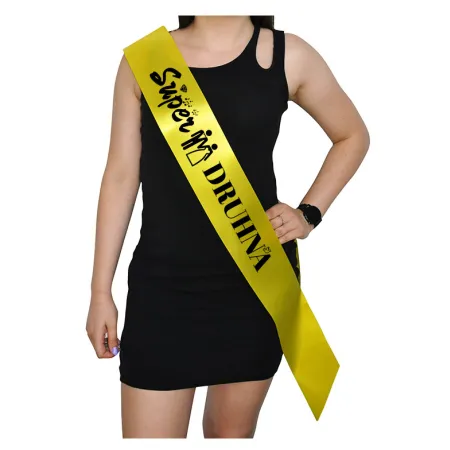 Szarfa ŻÓŁTA Ślub Super Druhna